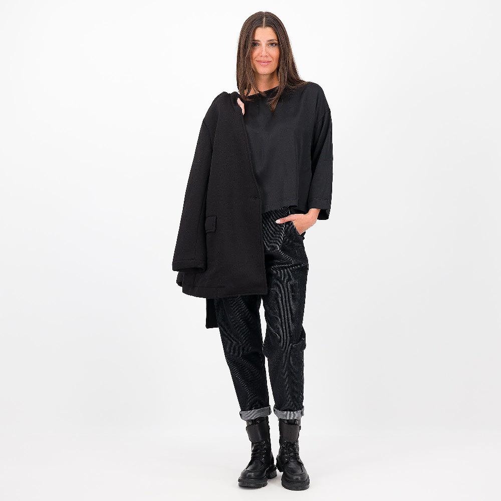 QVC Enjoy Cappotto In Felpa Collo Bomber
