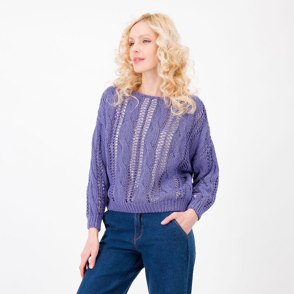 QVC Enjoy Maglia a trecce in filato di cotone