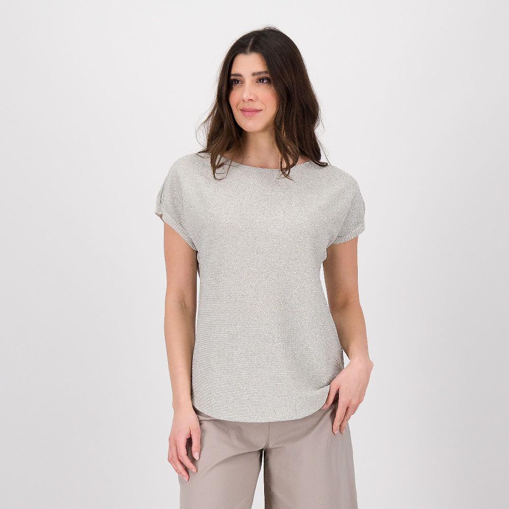 QVC Enjoy Maglia in filato misto viscosa con lamé