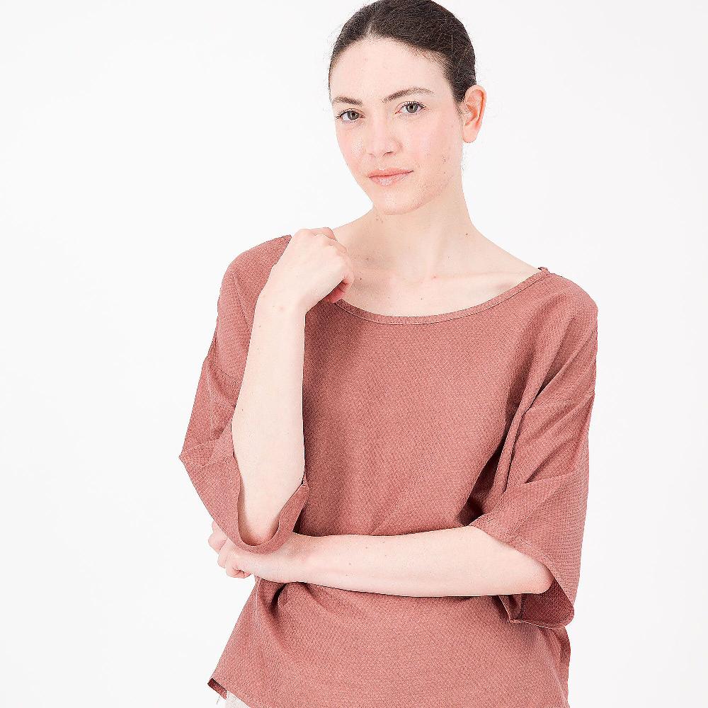 QVC Enjoy Maglia In Raso Operato Di Viscosa