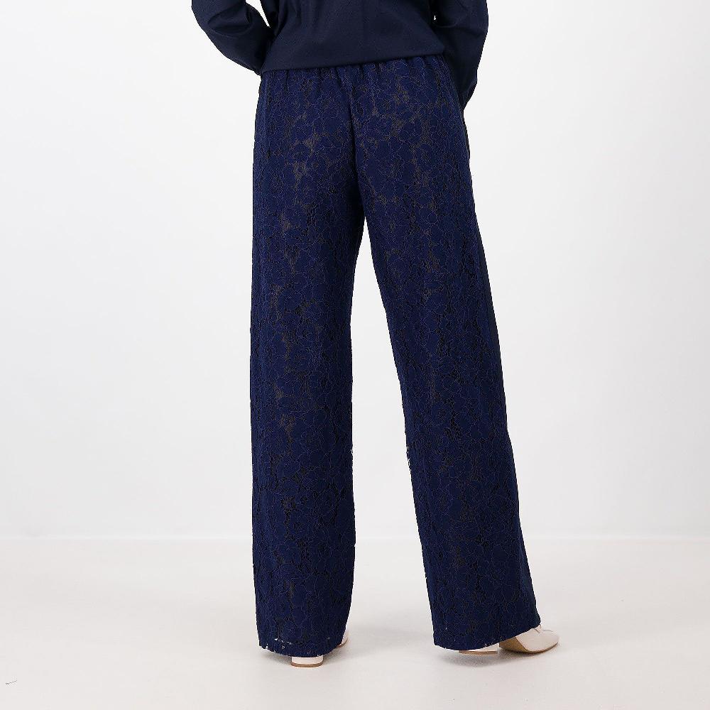 QVC Enjoy Pantaloni Ampi In Pizzo E Taffetà