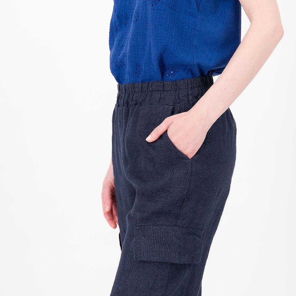 QVC Enjoy Pantaloni Cargo In Lino