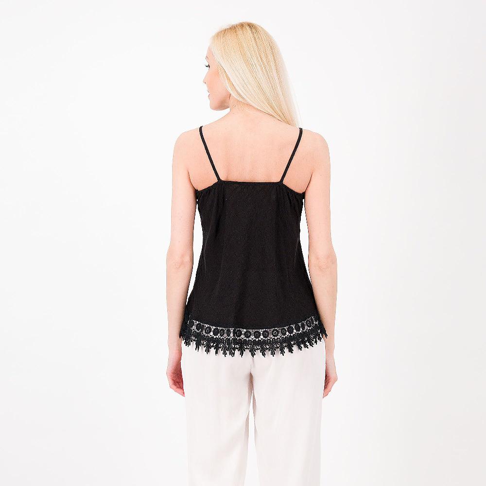 QVC Enjoy Top In Lino Con Pizzo Macramé