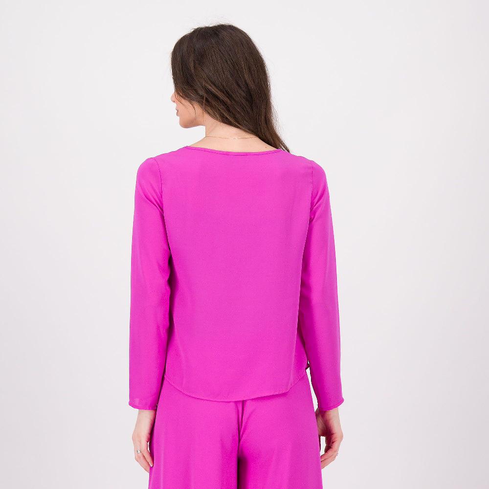 QVC EXTESA Blusa In Georgette Con Rouches