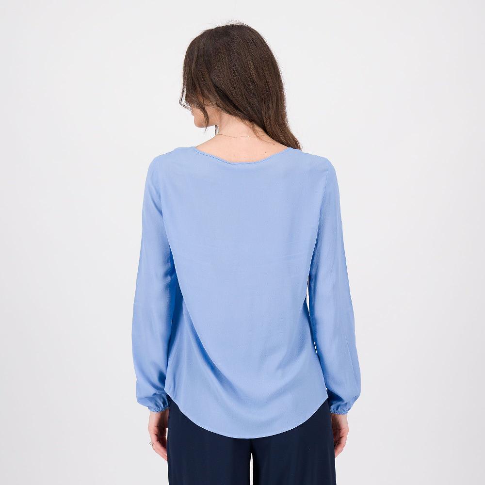 QVC EXTESA Blusa In Georgette Crêpe A Manica Lunga