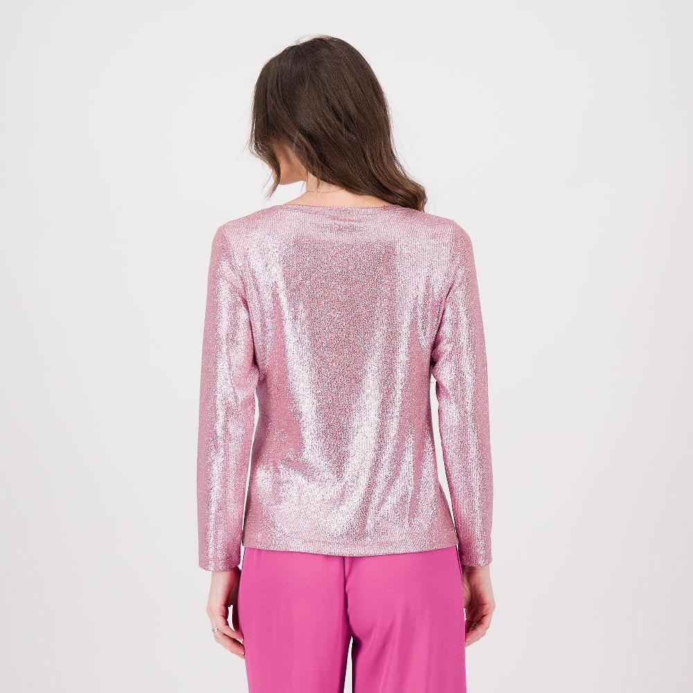 QVC EXTESA Blusa In Jersey Effetto Laminato