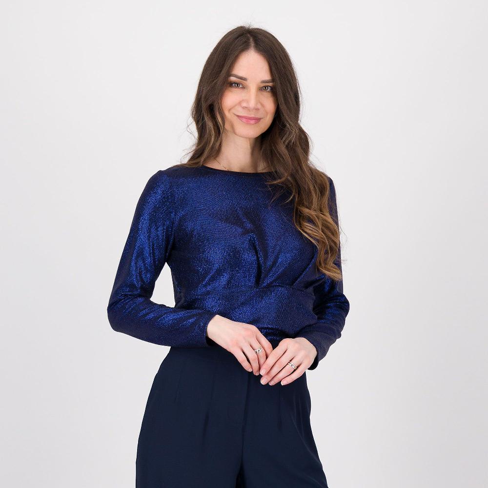 QVC EXTESA Blusa in jersey effetto laminato