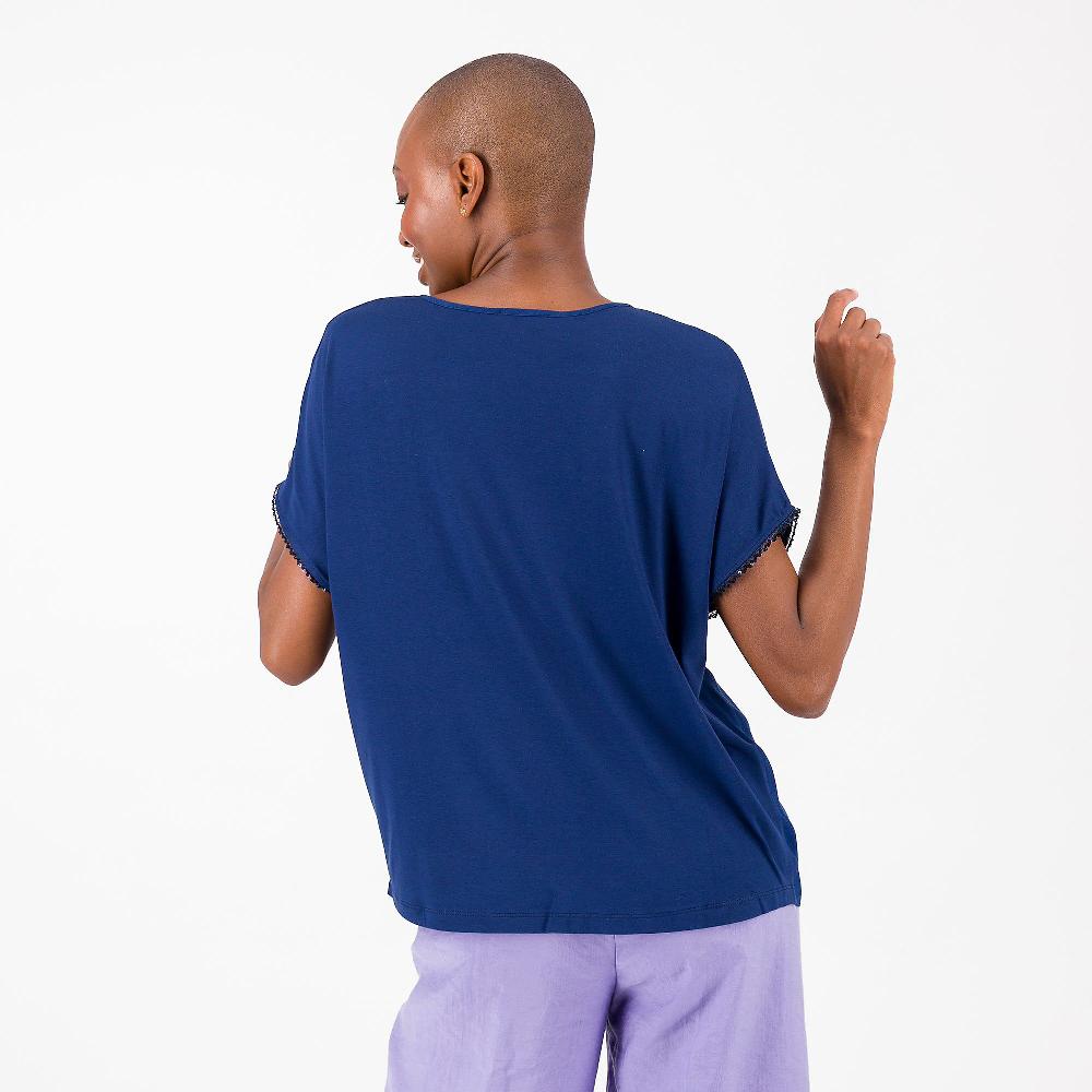 QVC EXTESA Blusa In Viscosa Con Maniche A Kimono