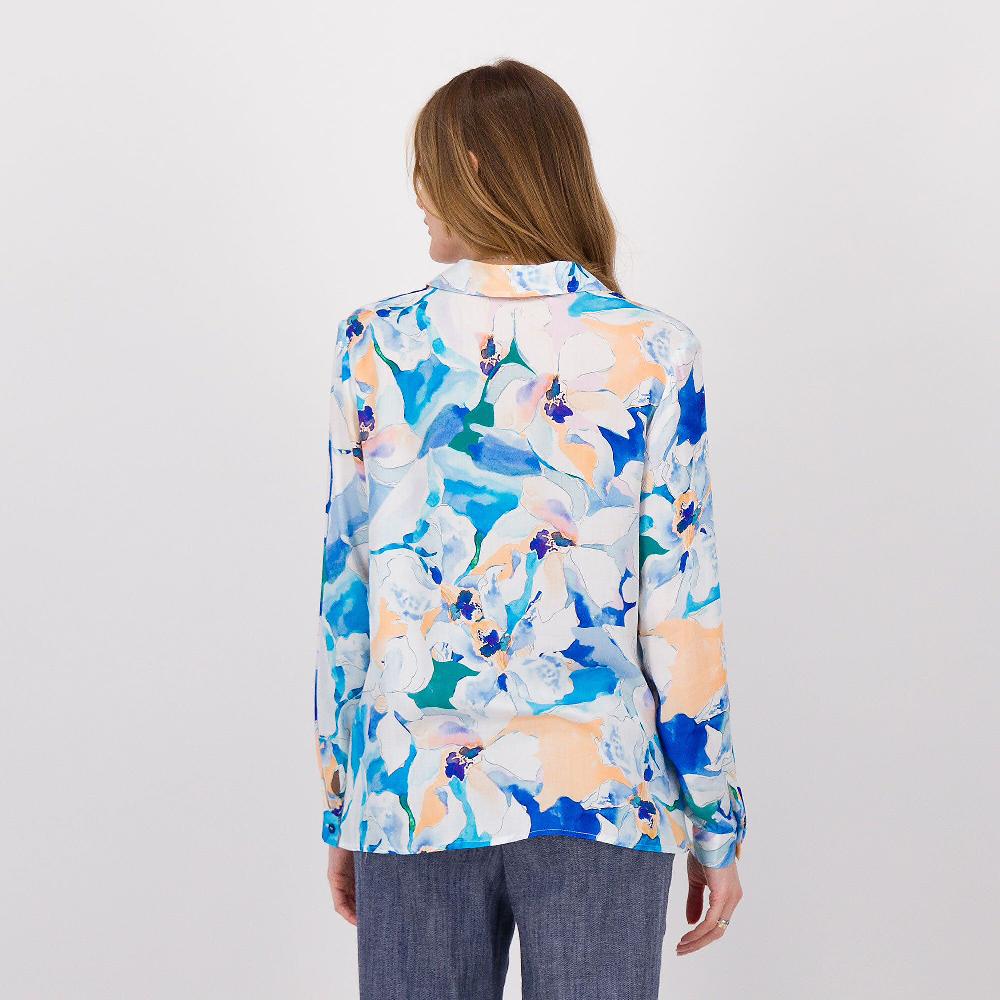 QVC EXTESA Camicia In Twill Di Viscosa Fantasia