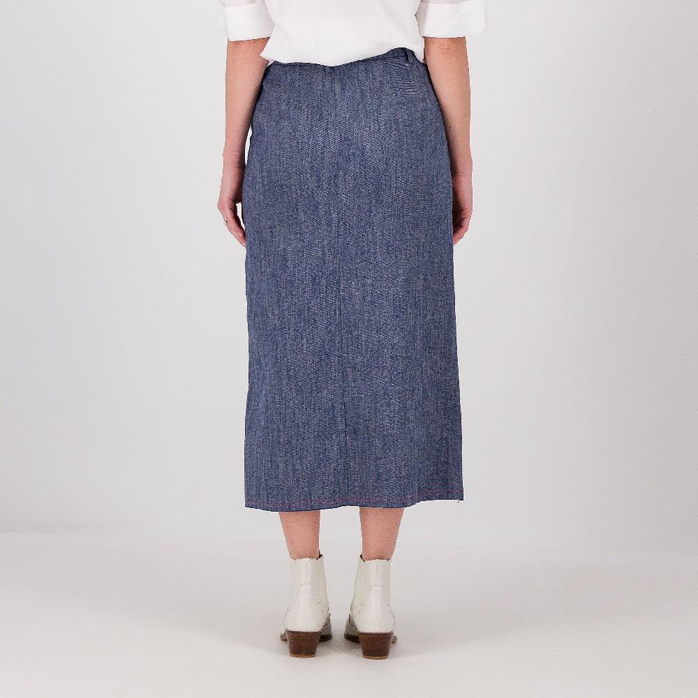 QVC EXTESA Gonna Midi In Jeans Con Spacco