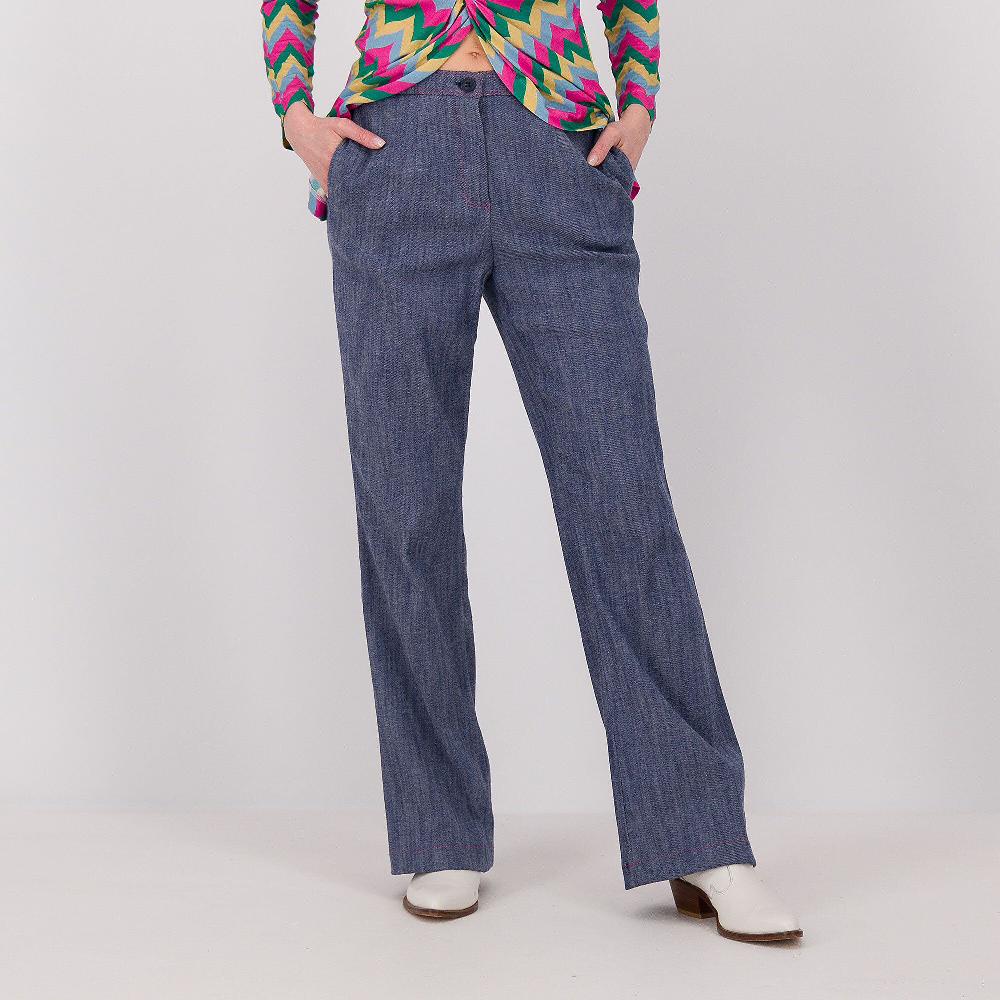QVC EXTESA Jeans bootcut con impunture a contrasto