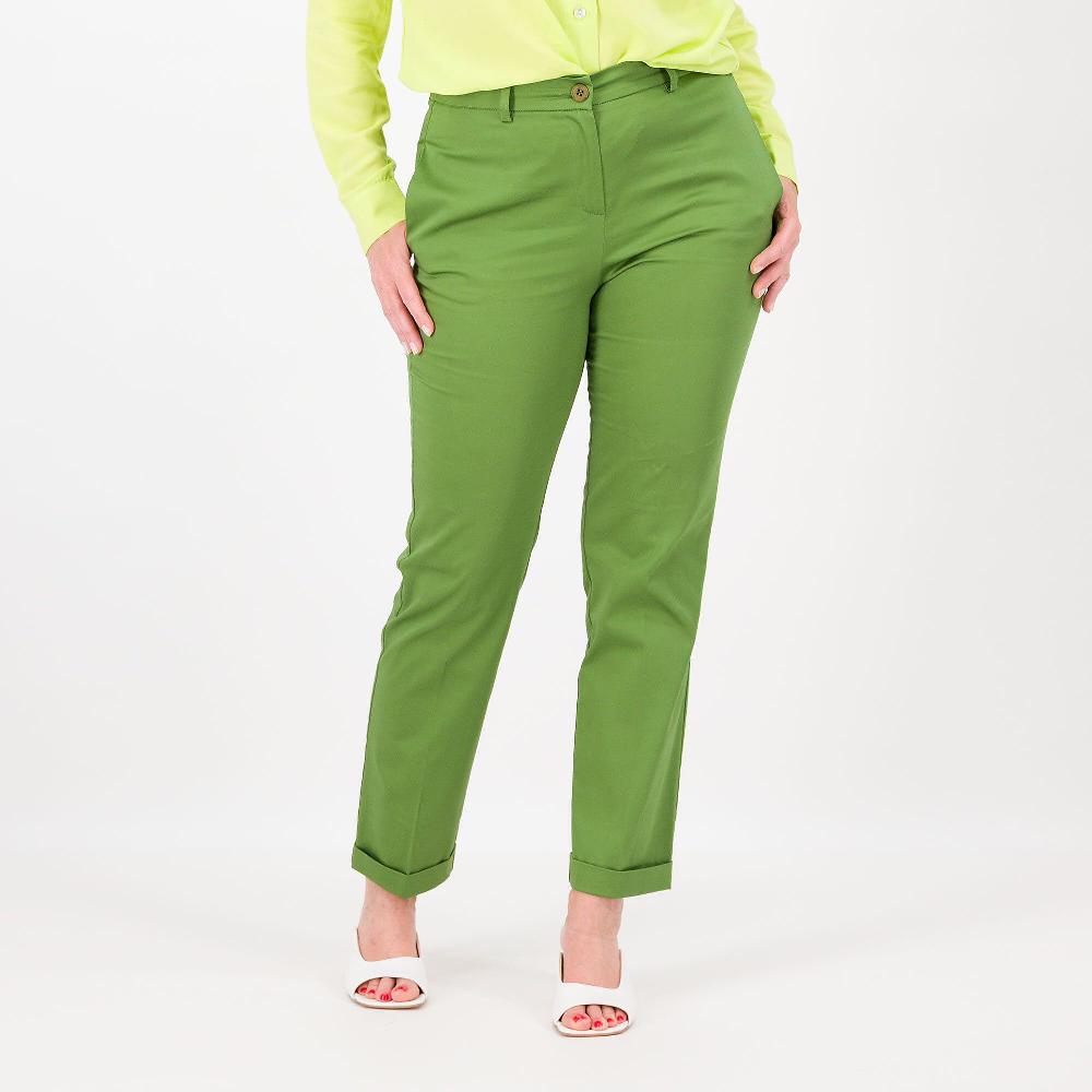 QVC EXTESA Pantaloni a sigaretta in raso di cotone