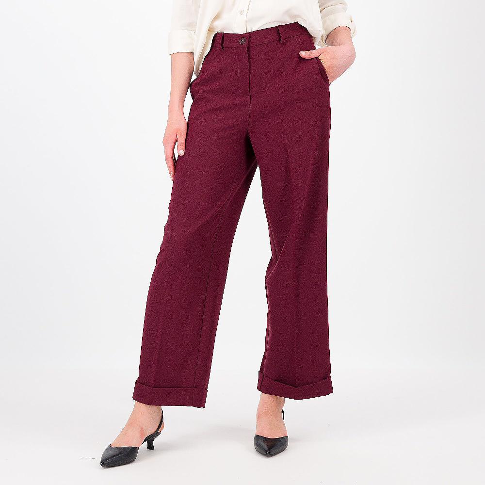 QVC EXTESA Pantaloni ampi in crépe con risvolto