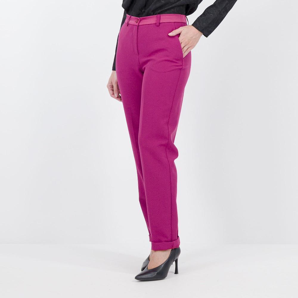 QVC EXTESA Pantaloni con dettagli in raso