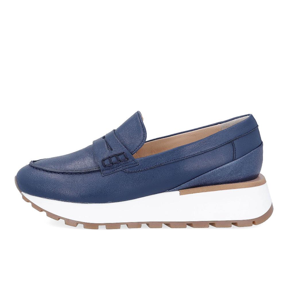 QVC FAIRE Mocassino In Pelle Con Zeppa 4 Cm