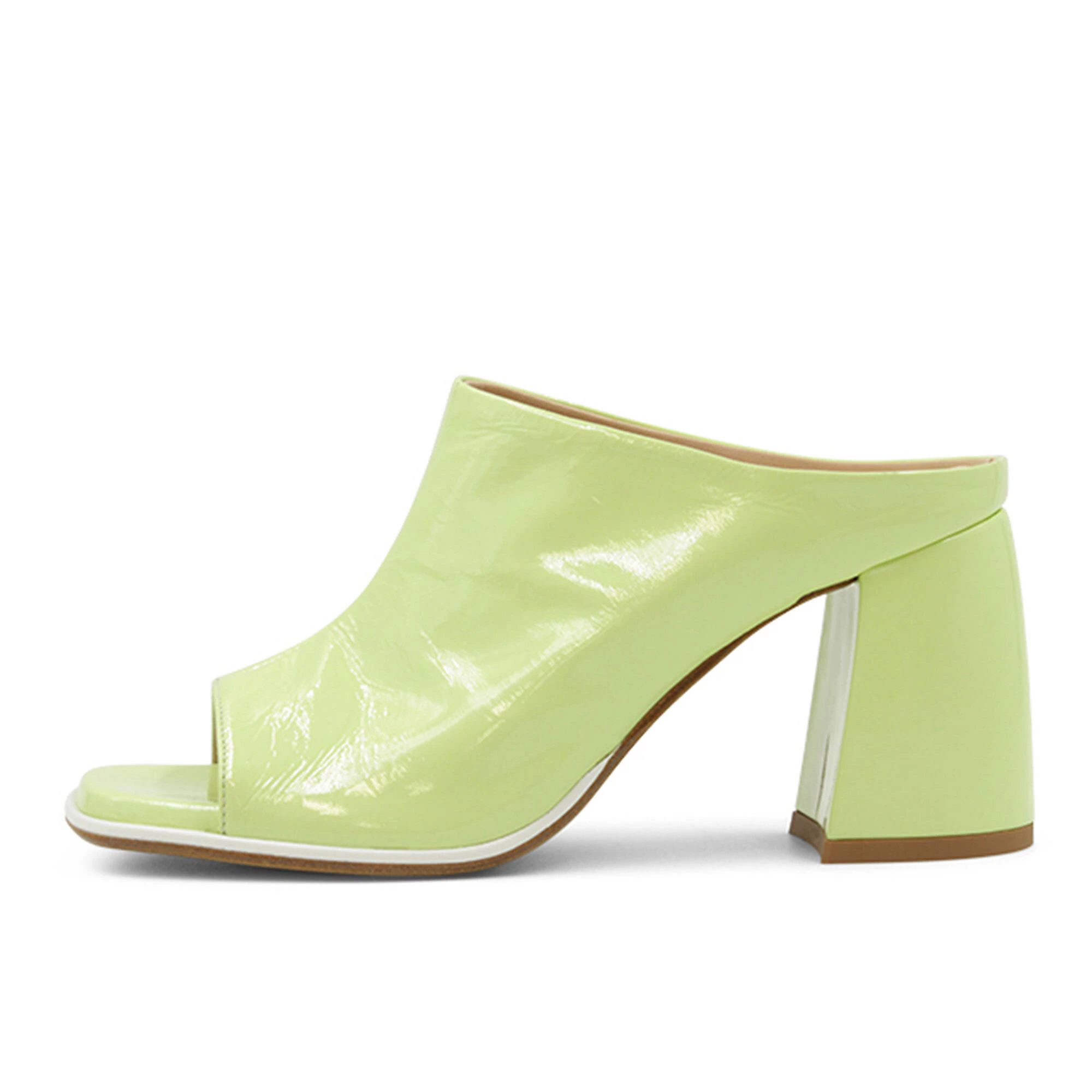 QVC FAIRE Sabot In Pelle Con Tacco 8 Cm