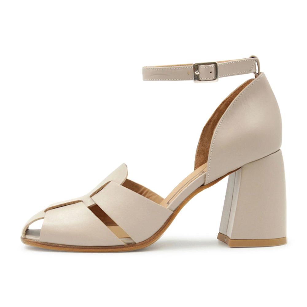 QVC FAIRE Sandali In Pelle Con Tacco 8 Cm