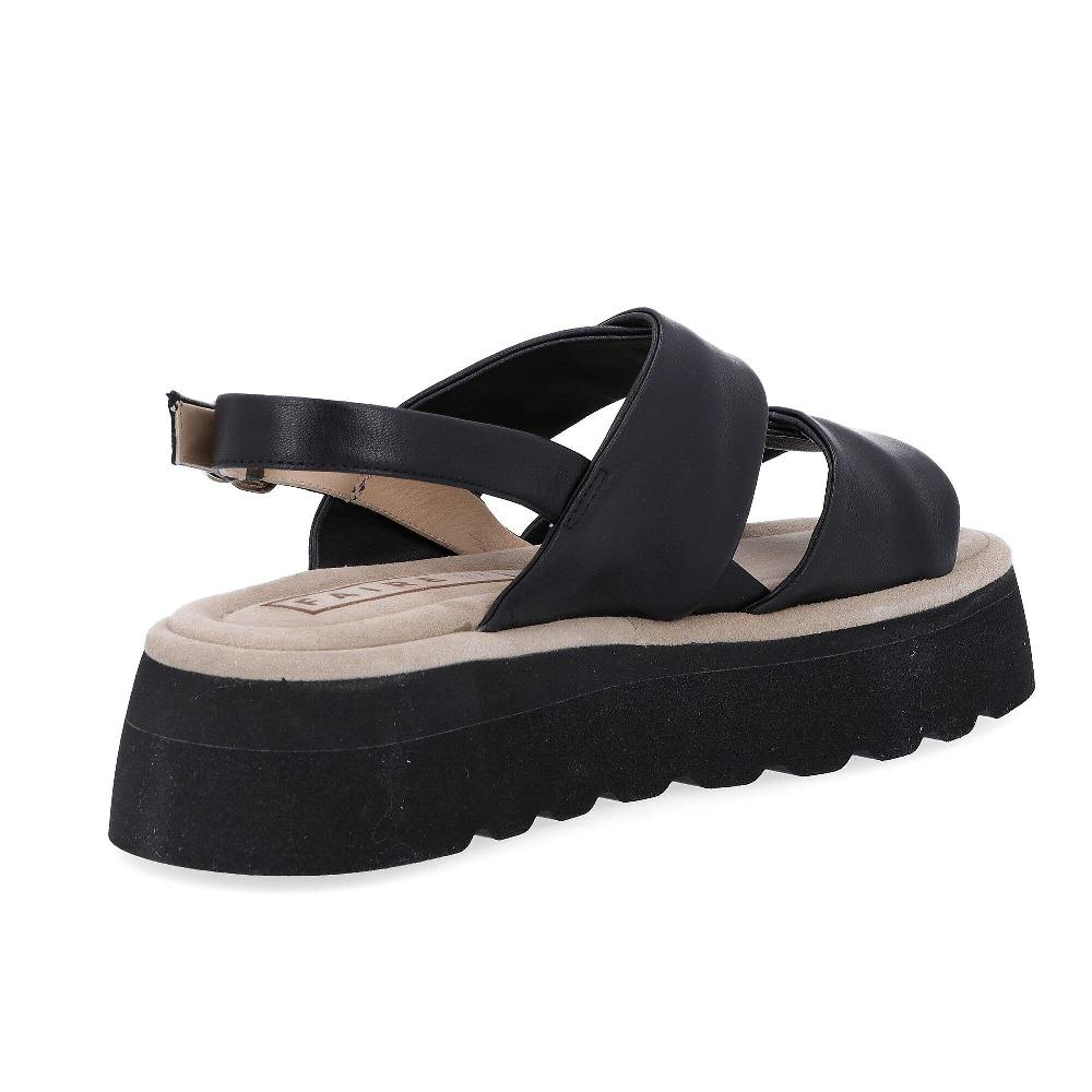 QVC FAIRE Sandalo Con Fasce In Pelle Zeppa 5 Cm