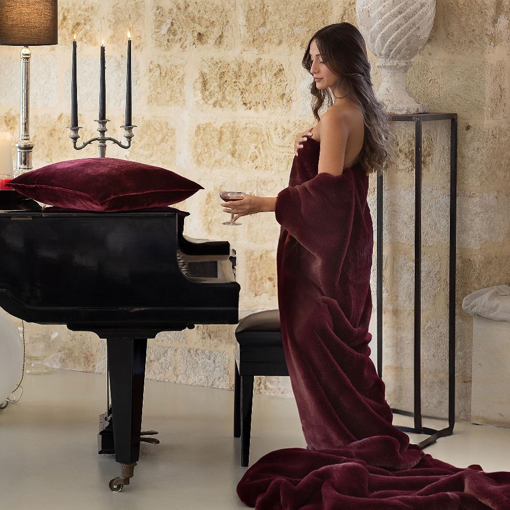 QVC Ferò Plaid Elisir In Morbido Pelo Sintetico