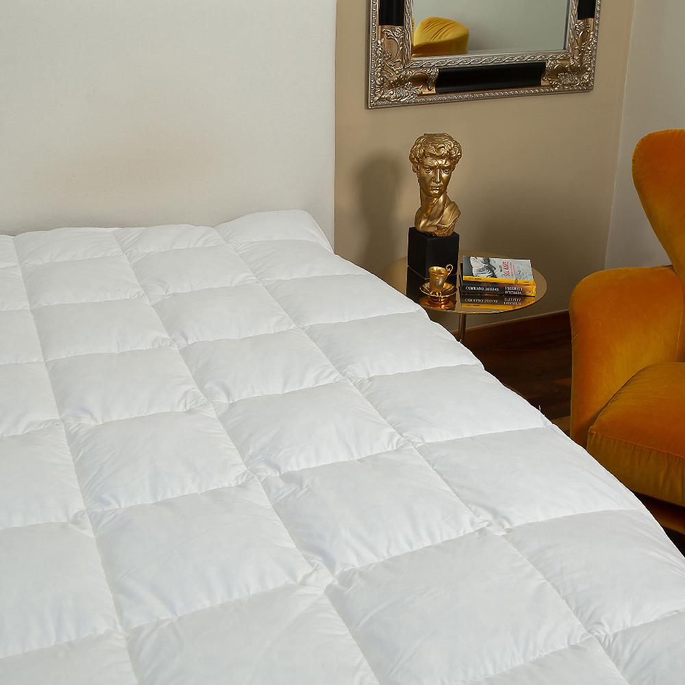 QVC Ferò Topper Islanda In Piuma 100% Cotone Twill