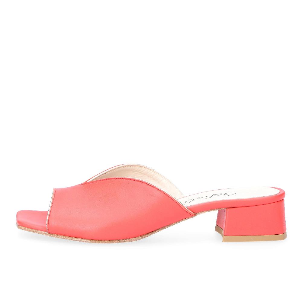 QVC Galieti Ciabattine In Pelle Con Tacco 4 Cm