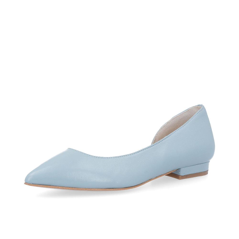 QVC Galieti Dècolleté in pelle con punta sfilata