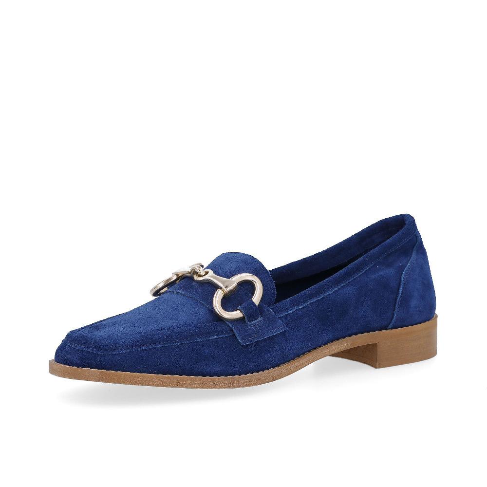 QVC Galieti Mocassini in pelle con tacco 3 cm