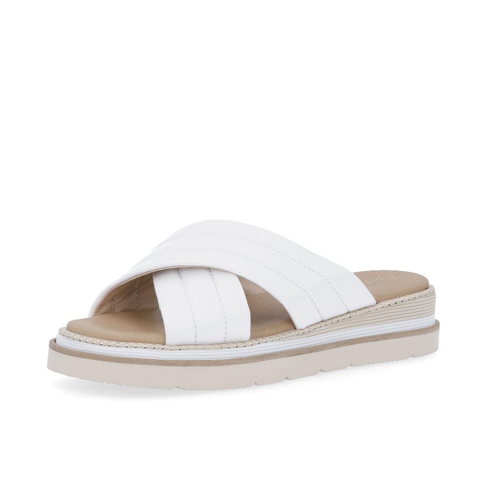 QVC Galieti Sabot in pelle con zeppa 4 cm