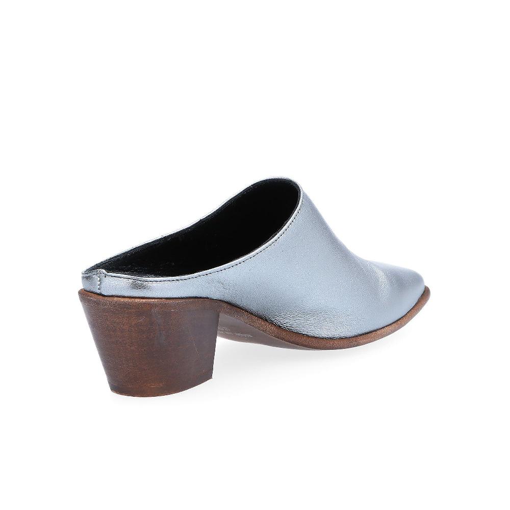 QVC Galieti Sabot Sfilata In Pelle Laminata