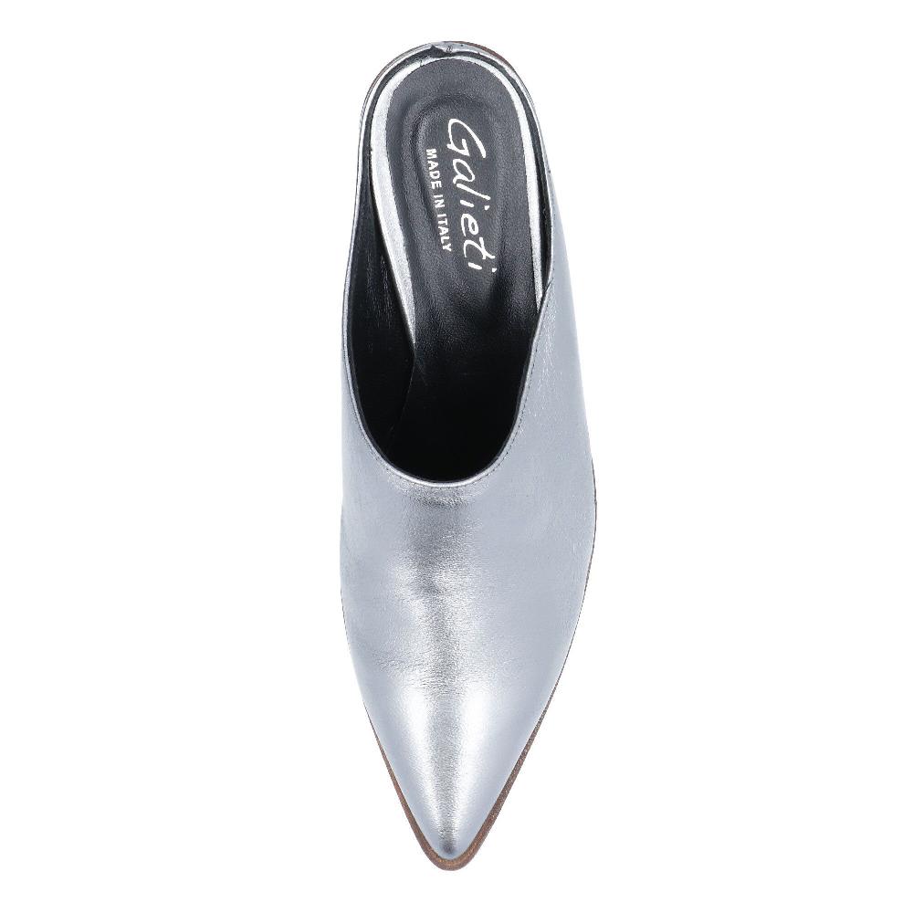 QVC Galieti Sabot Sfilata In Pelle Laminata