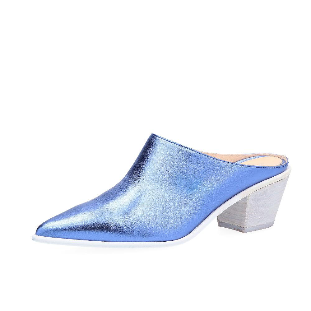 QVC Galieti Sabot sfilata in pelle laminata