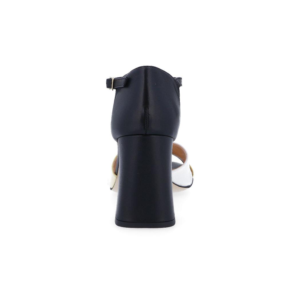 QVC Galieti Sandali A T In Pelle Con Tacco 8 Cm