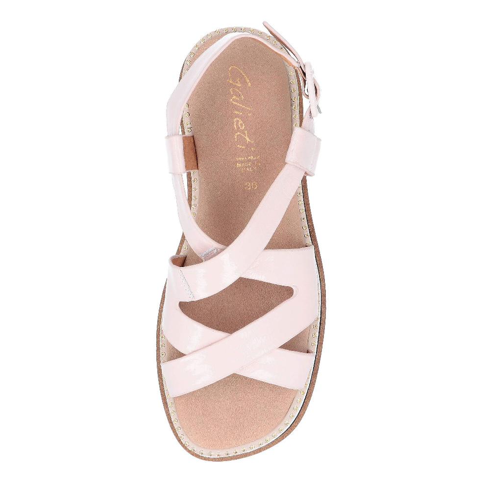 QVC Galieti Sandali In Pelle Con Suola Carrarmato