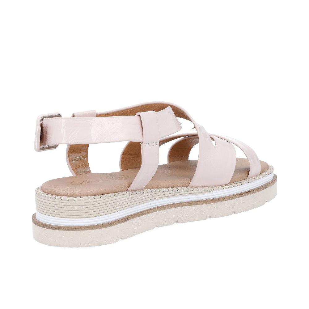 QVC Galieti Sandali In Pelle Con Suola Carrarmato