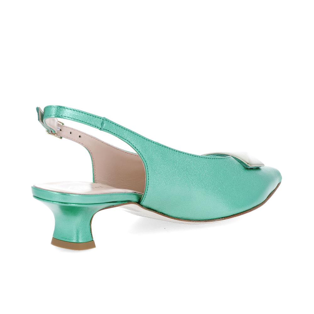 QVC Galieti Slingback In Pelle Metalizzata