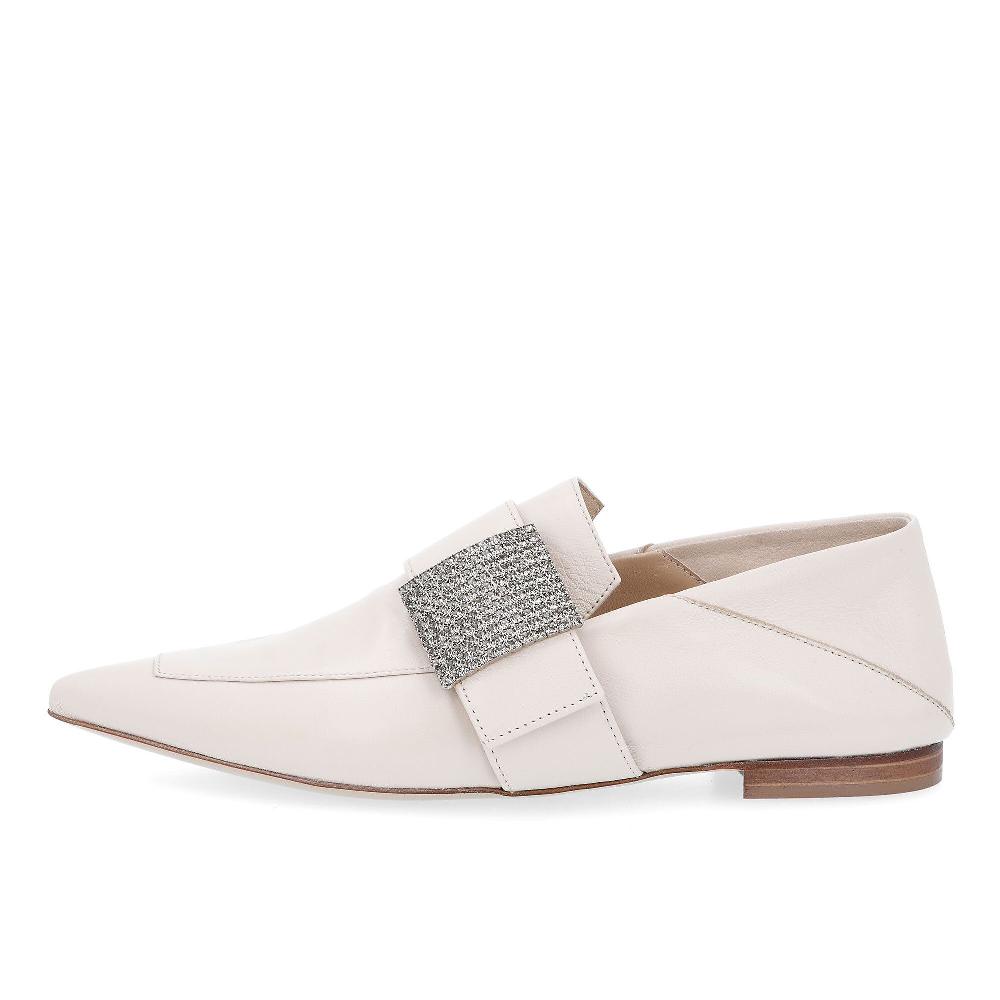 QVC Galieti Slip On In Pelle Con Inserto In Strass