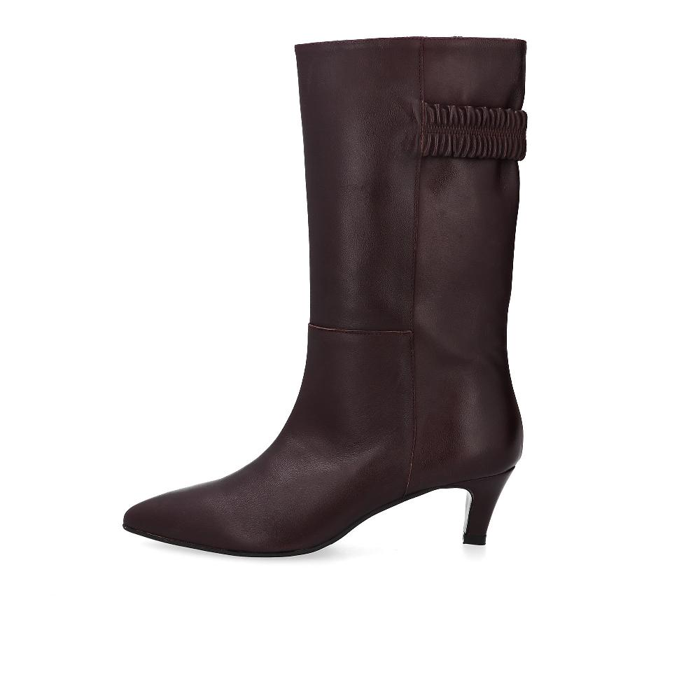 QVC Galieti Stivale In Pelle 3/4 Piazzato Dietro