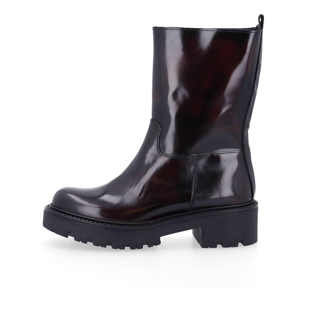 QVC Galieti Stivaletti Biker In Pelle Abrasivata
