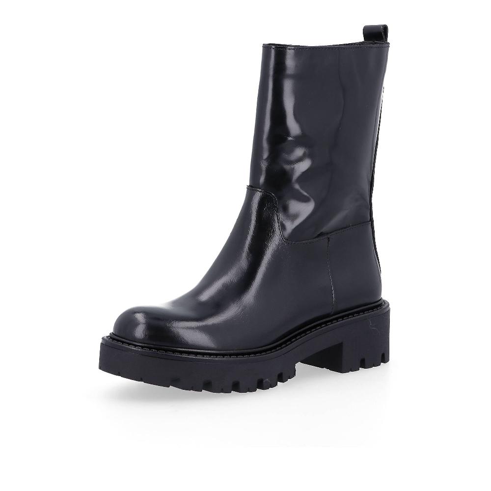 QVC Galieti Stivaletti biker in pelle abrasivata