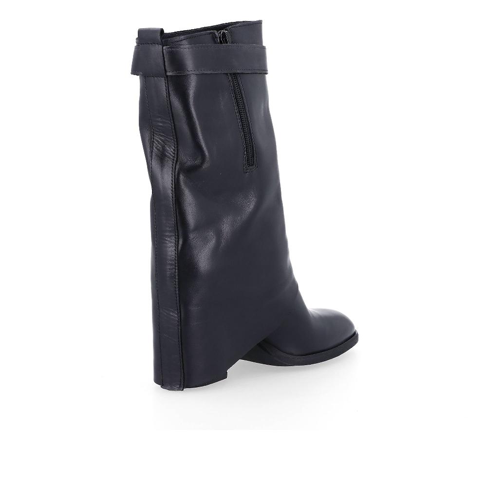 QVC Galieti Stivaletti In Pelle Con Risvolto
