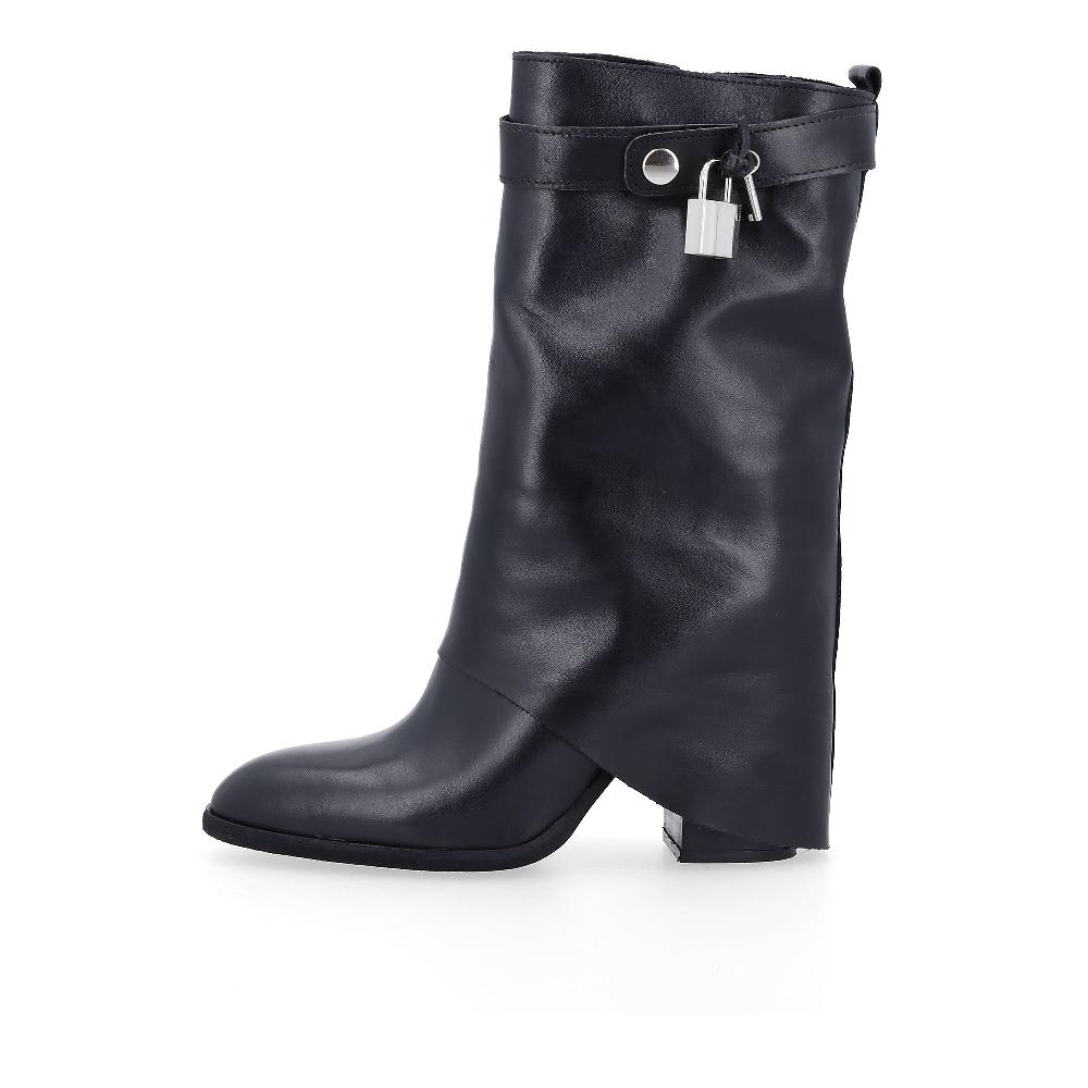 QVC Galieti Stivaletti In Pelle Con Risvolto