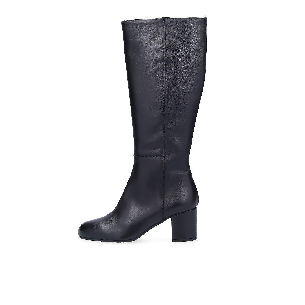 QVC Galieti Stivali In Pelle Con Zip Tacco 7cm
