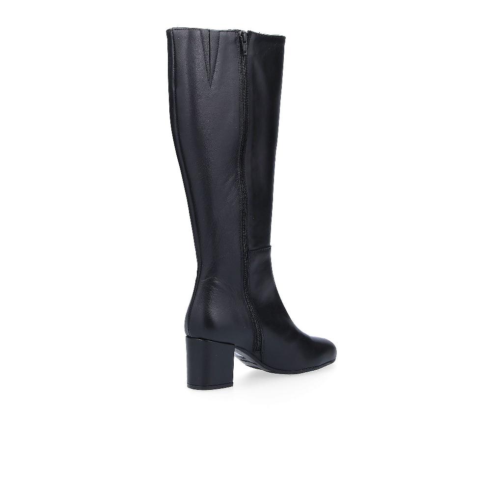 QVC Galieti Stivali In Pelle Con Zip Tacco 7cm