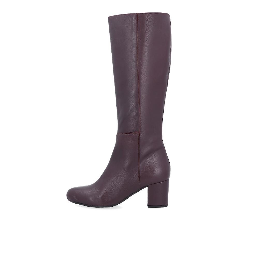 QVC Galieti Stivali In Pelle Con Zip Tacco 7cm