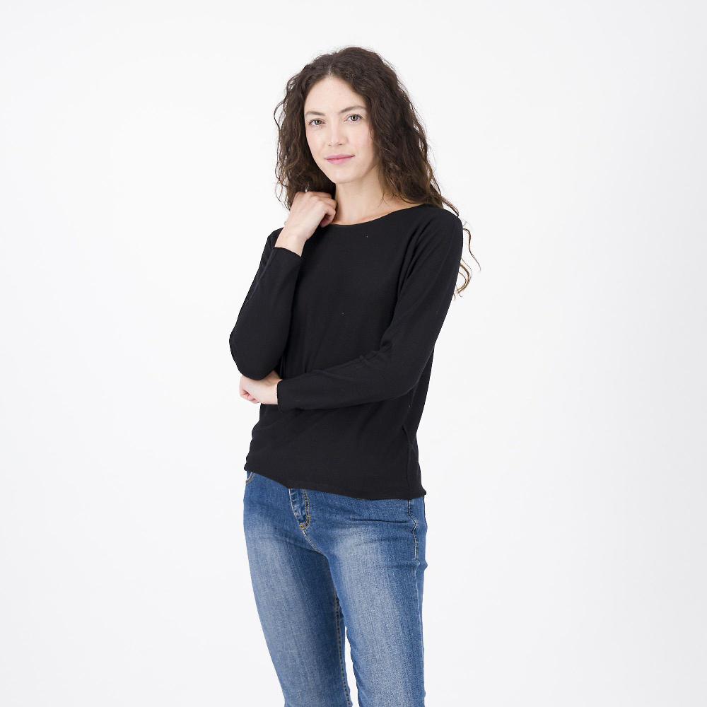 QVC HEKLA Maglia a maniche lunghe misto viscosa