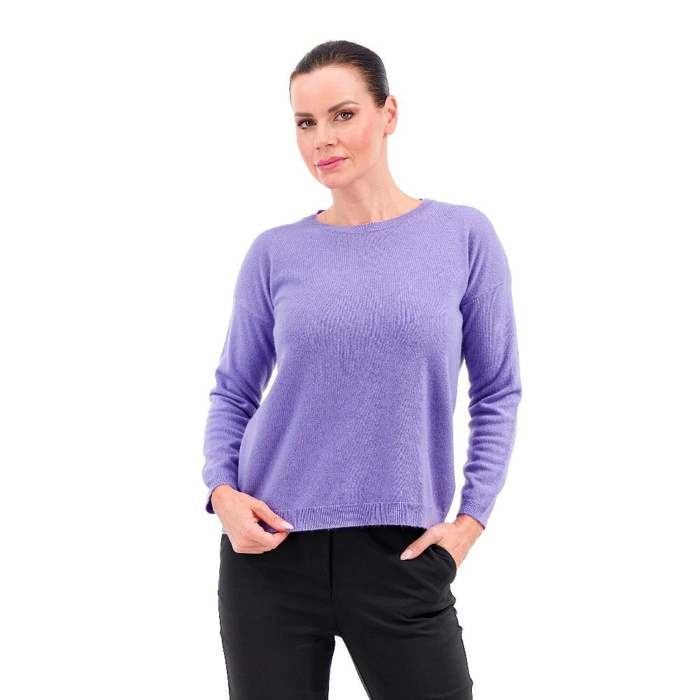 QVC HEKLA Maglia a scatola con scollo tondo