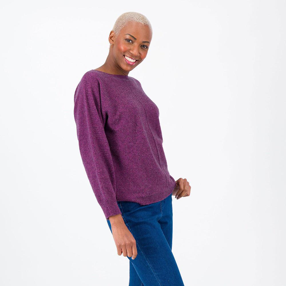 QVC HEKLA Maglia scollo barca in misto lana