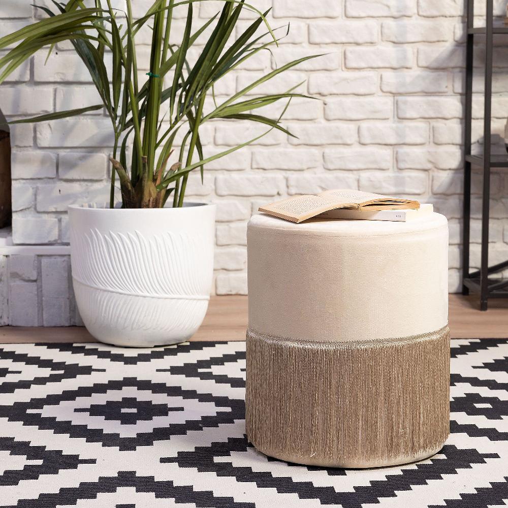 QVC Home Reflections Pouf Malibù