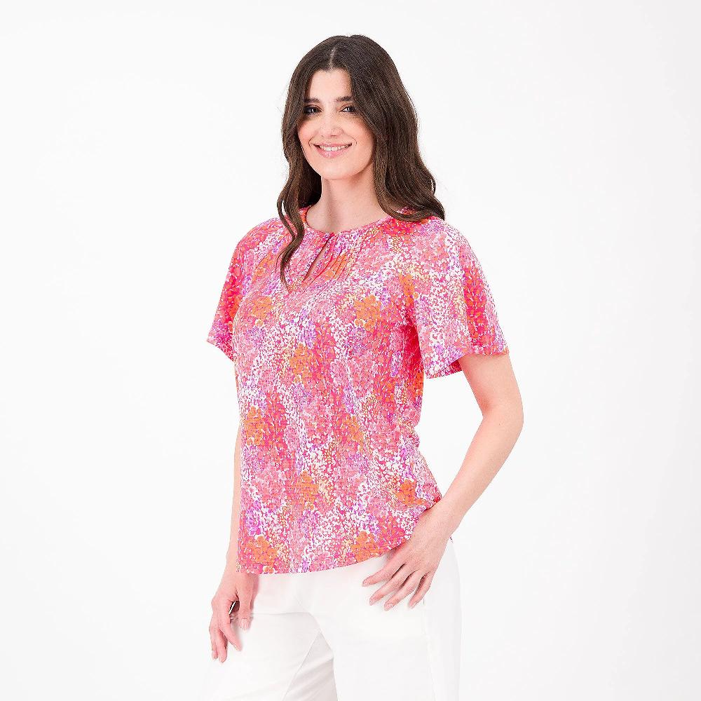 QVC Isaac Mizrahi Live T-shirt con manica corta
