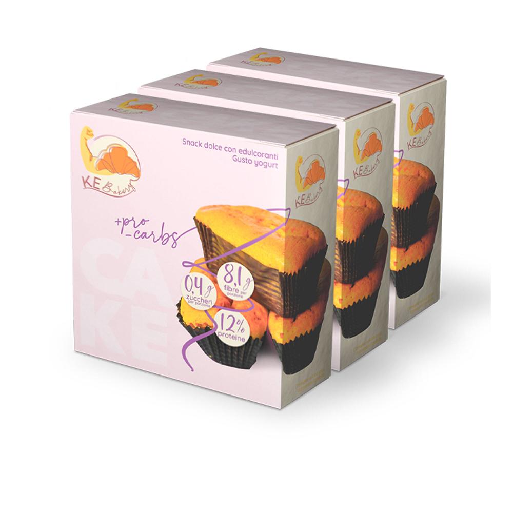 QVC Ke Bakery 6 tortine proteiche gusto yogurt